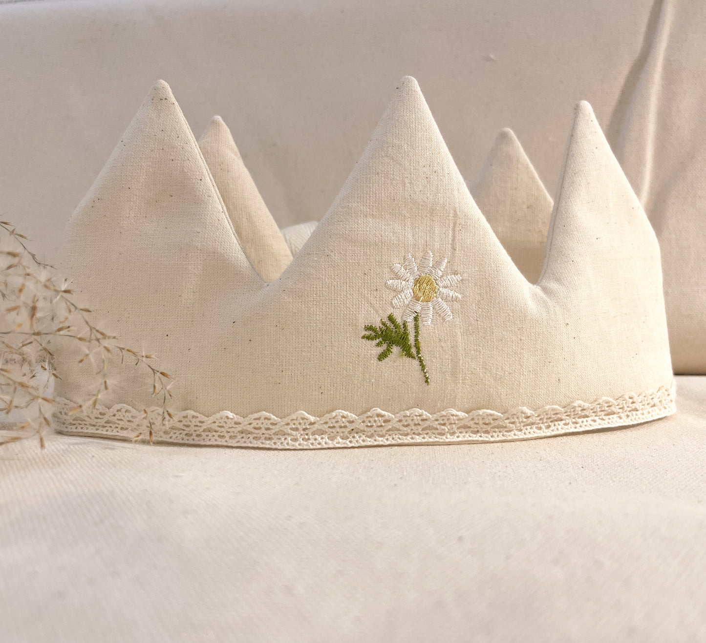 Couronne avec broderie