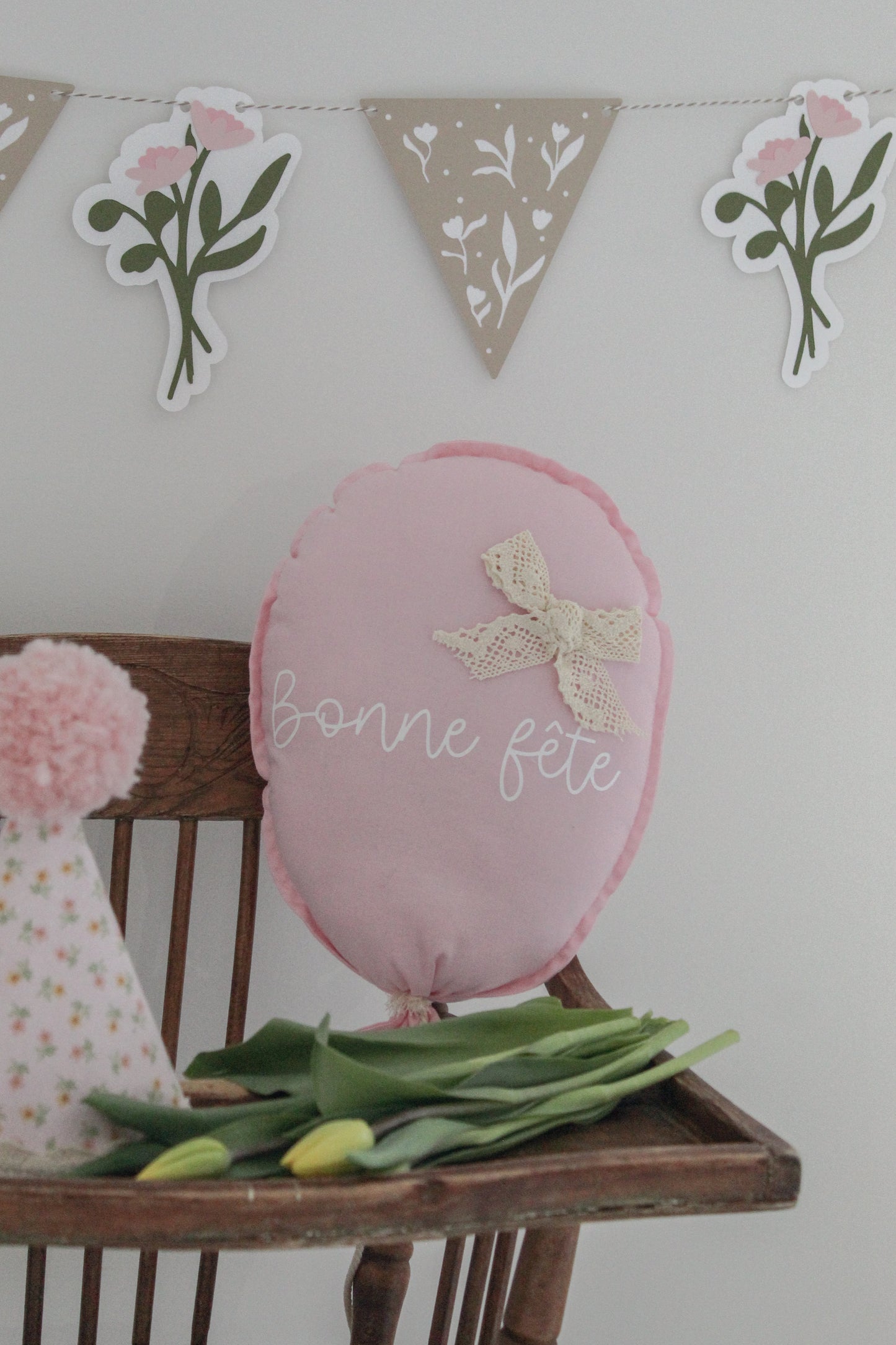 Guirlande thématique fleurs sauvages