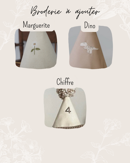Couronne avec broderie