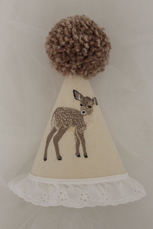 Chapeau fête broderie Bambi