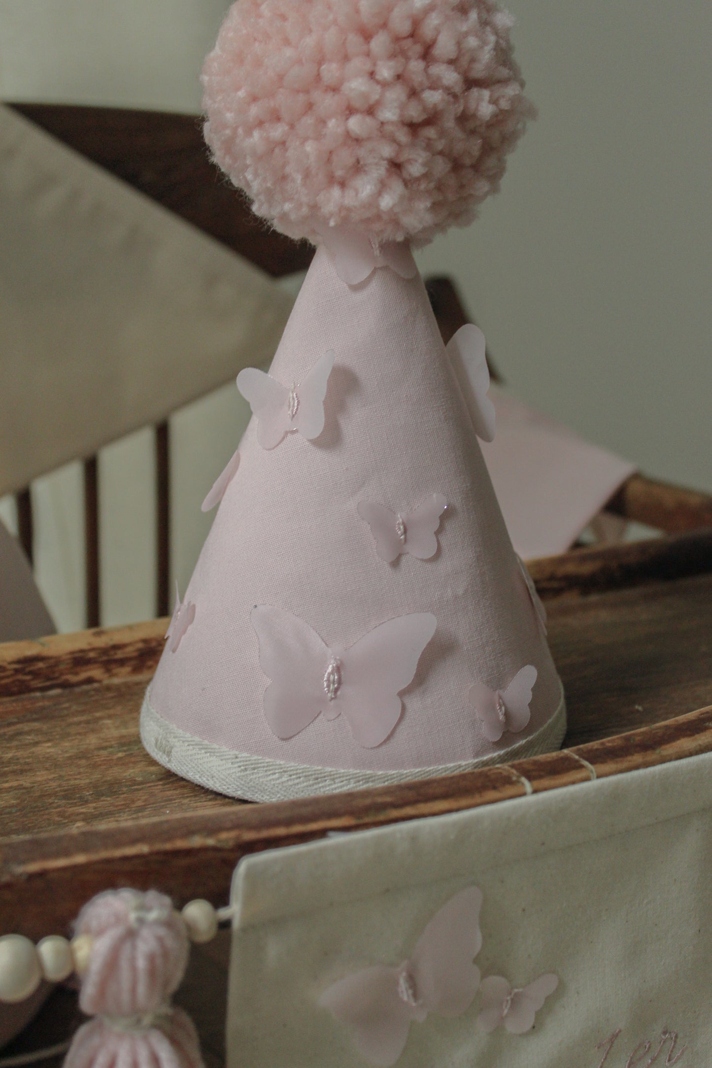 Chapeau de fête papillons