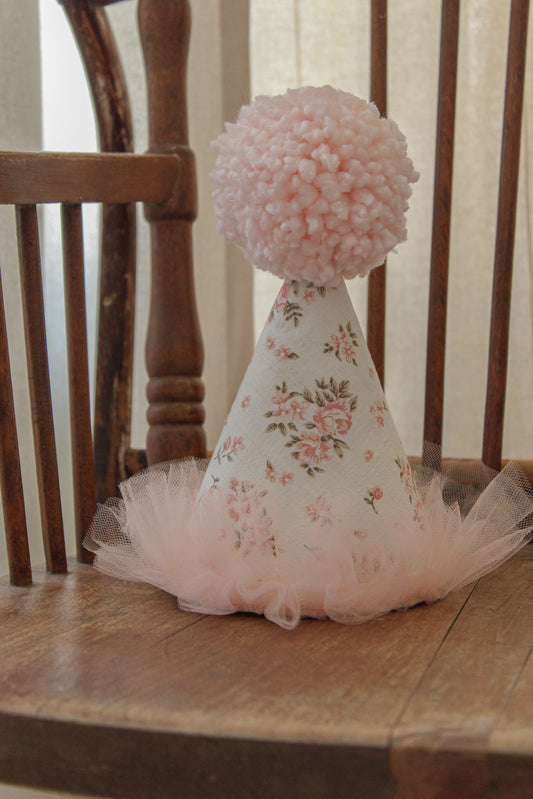 Chapeau de fête douces fleurs