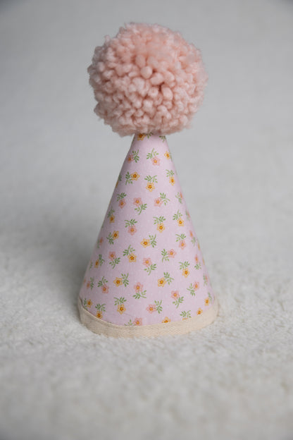 Chapeau petites fleurs roses