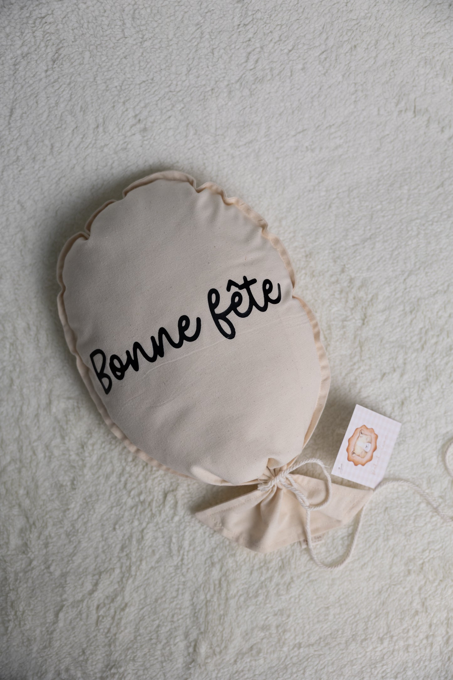 ballon beige Bonne fête