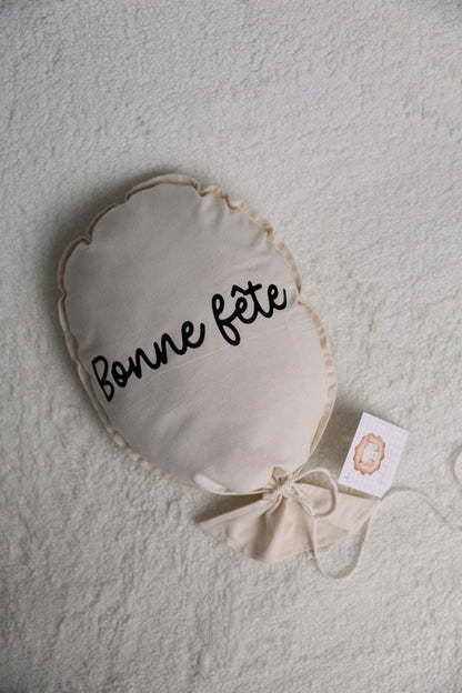 ballon beige Bonne fête