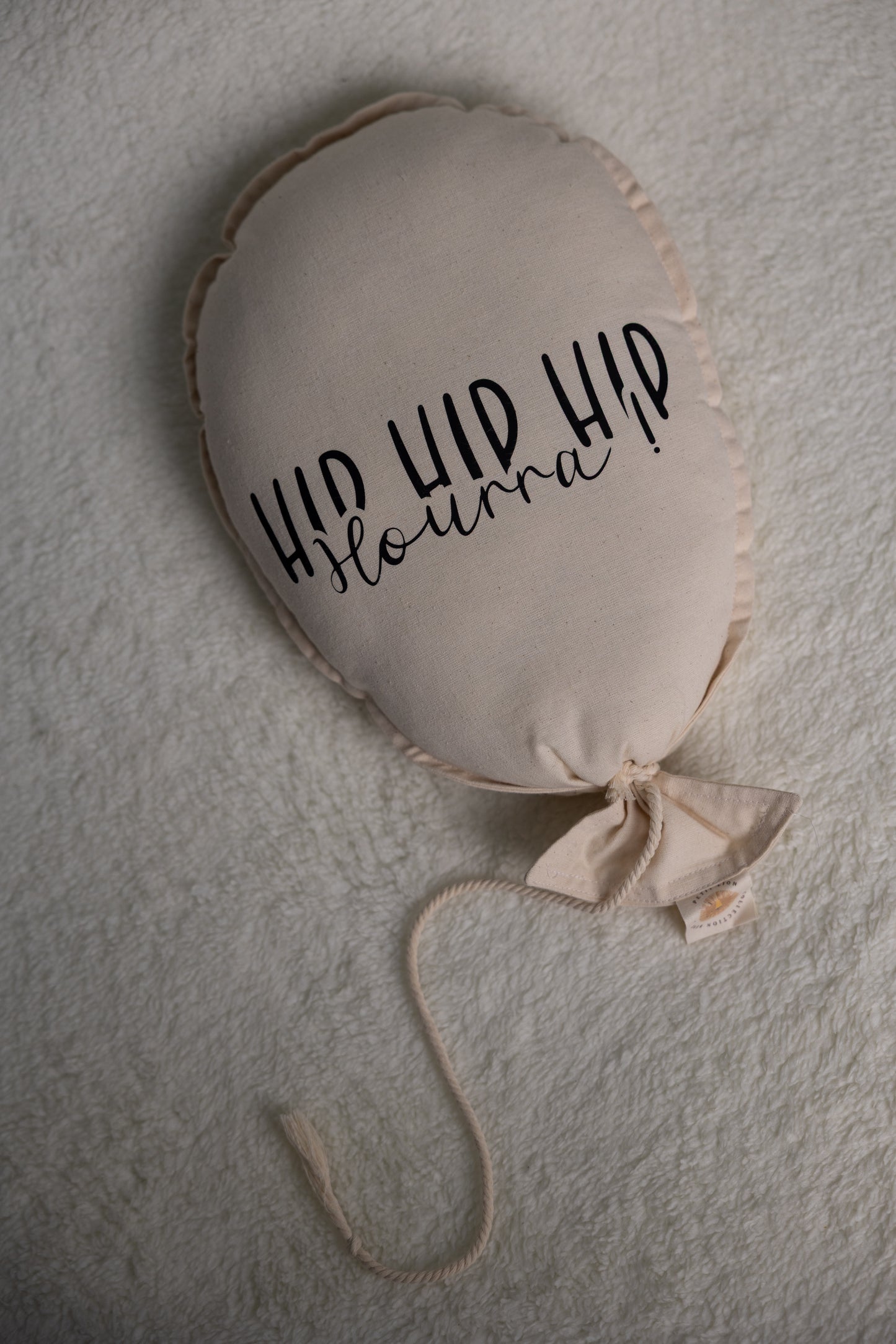 Ballon Beige hip hip hip Hourra !