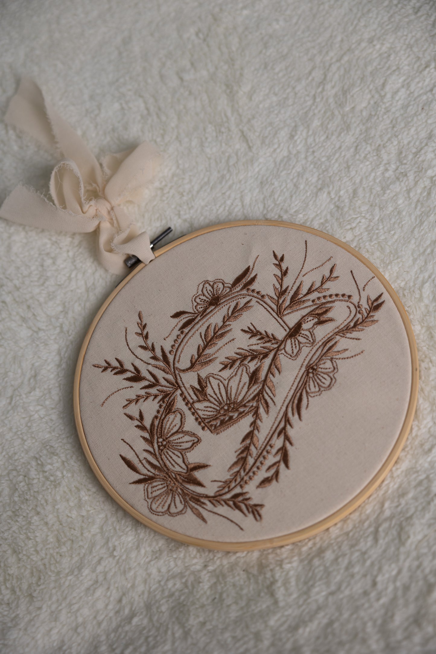 Grande broderie western cuivre