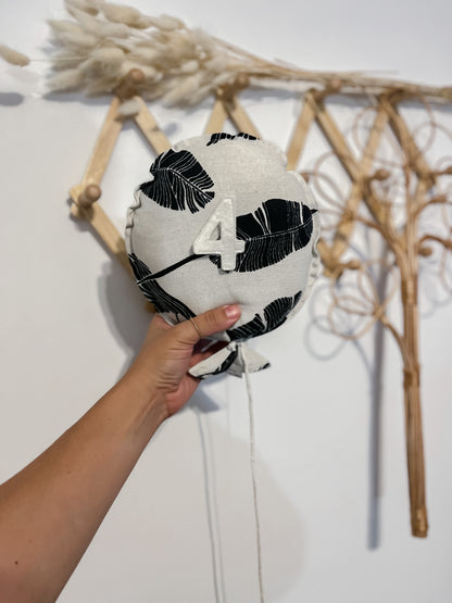 Petit ballon à chiffres amovibles